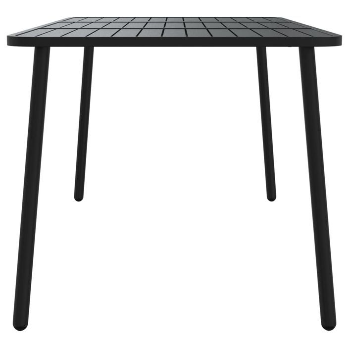 Table de jardin anthracite 165x80x71 cm acier - Photo n°4