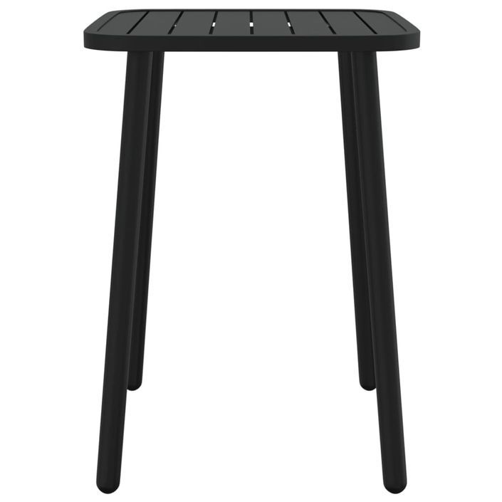 Table de jardin anthracite 50x50x71 cm acier - Photo n°3