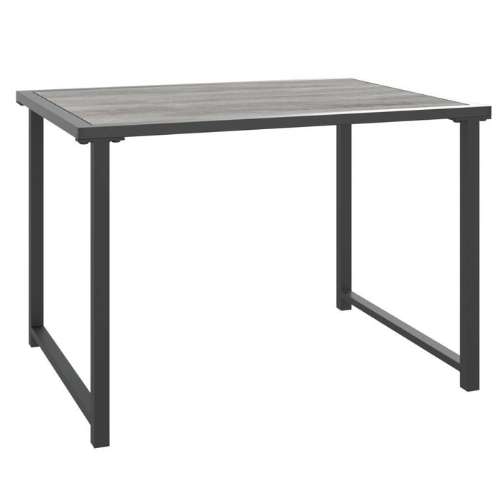 Table de jardin anthracite 55x40x37 cm acier - Photo n°1