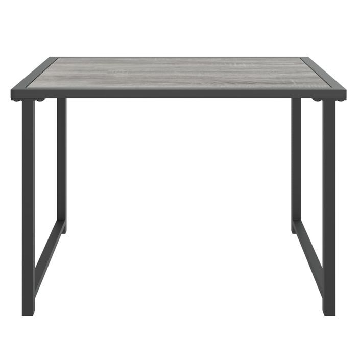 Table de jardin anthracite 55x40x37 cm acier - Photo n°3