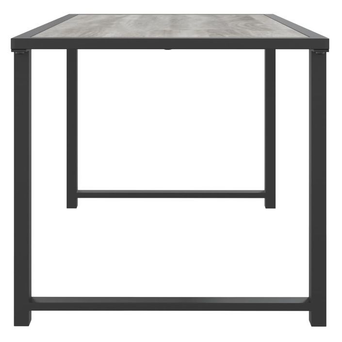 Table de jardin anthracite 55x40x37 cm acier - Photo n°4