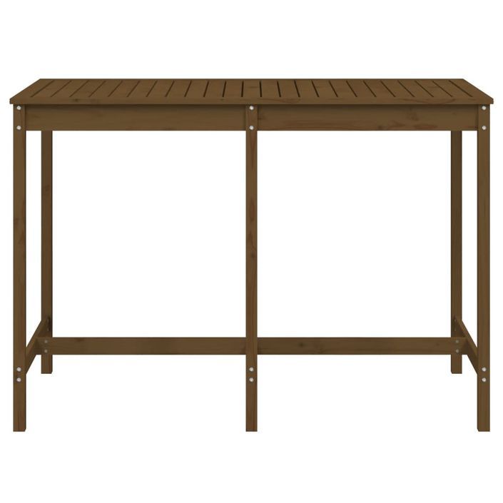 Table de jardin marron miel 159,5x82,5x110cm bois massif de pin - Photo n°4