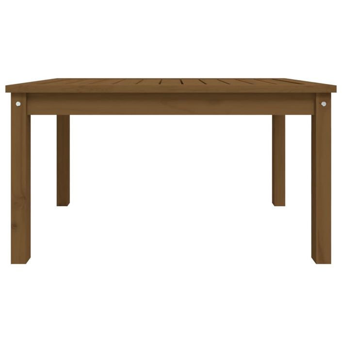 Table de jardin marron miel 82,5x50,5x45 cm bois massif de pin - Photo n°5