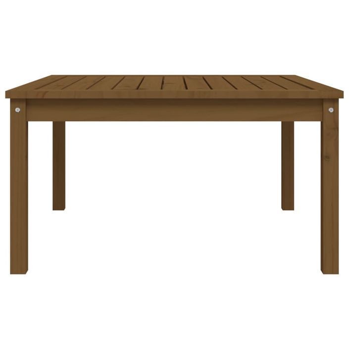 Table de jardin marron miel 82,5x82,5x45 cm bois massif de pin - Photo n°5