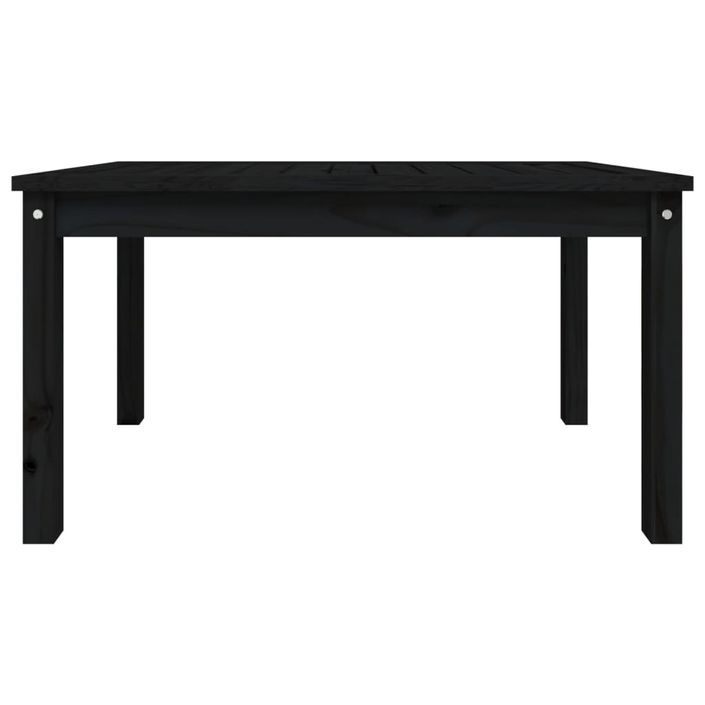 Table de jardin noir 82,5x50,5x45 cm bois massif de pin - Photo n°5