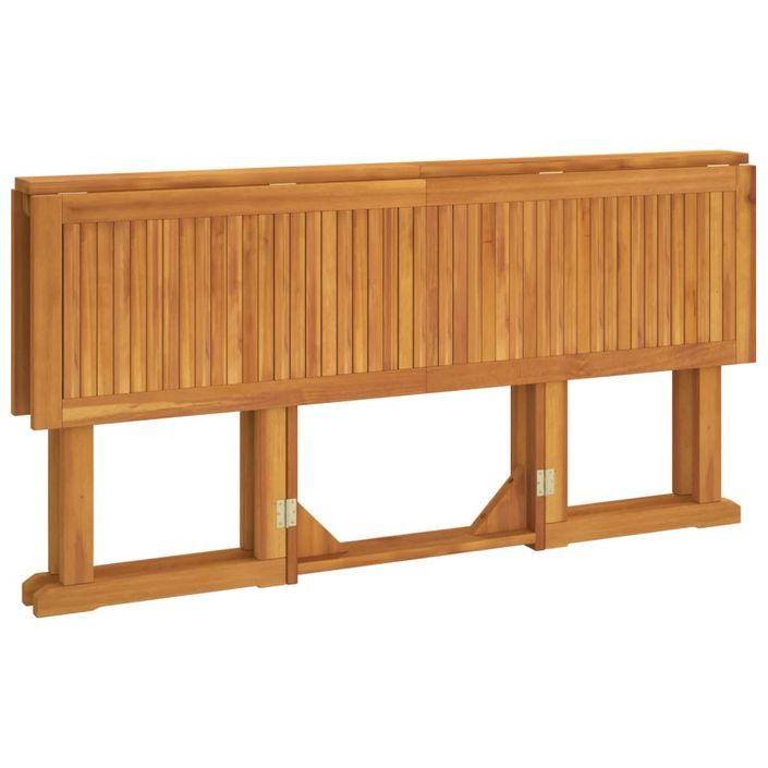 Table de jardin papillon pliante 150x90x75 cm bois massif teck - Photo n°4