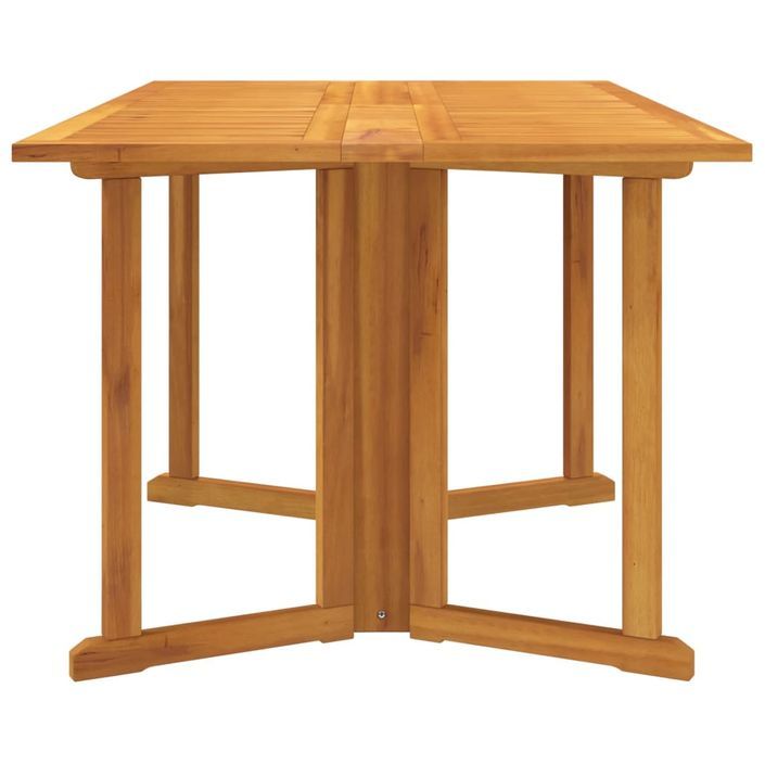 Table de jardin papillon pliante 150x90x75 cm bois massif teck - Photo n°5