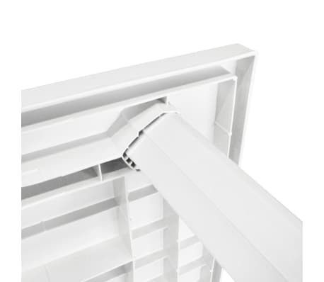 Table de jardin plastique blanc Bouka 126 cm - Photo n°5