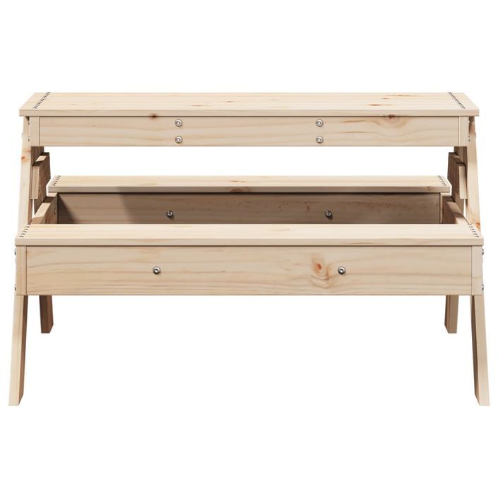 Table de pique-nique pour enfants 88x97x52cm bois massif de pin - Photo n°4