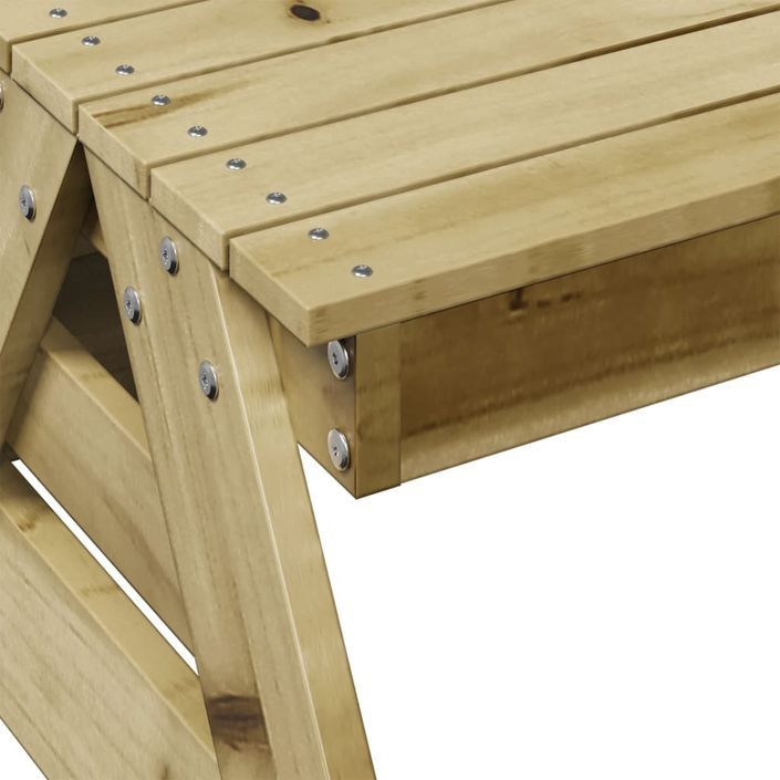 Table de pique-nique pour enfants bois de pin imprégné - Photo n°7