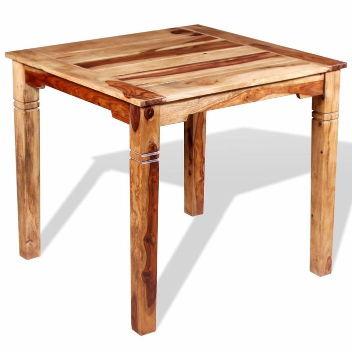 Table de repas rectangulaire bois massif finitione Boken 82 - Photo n°4