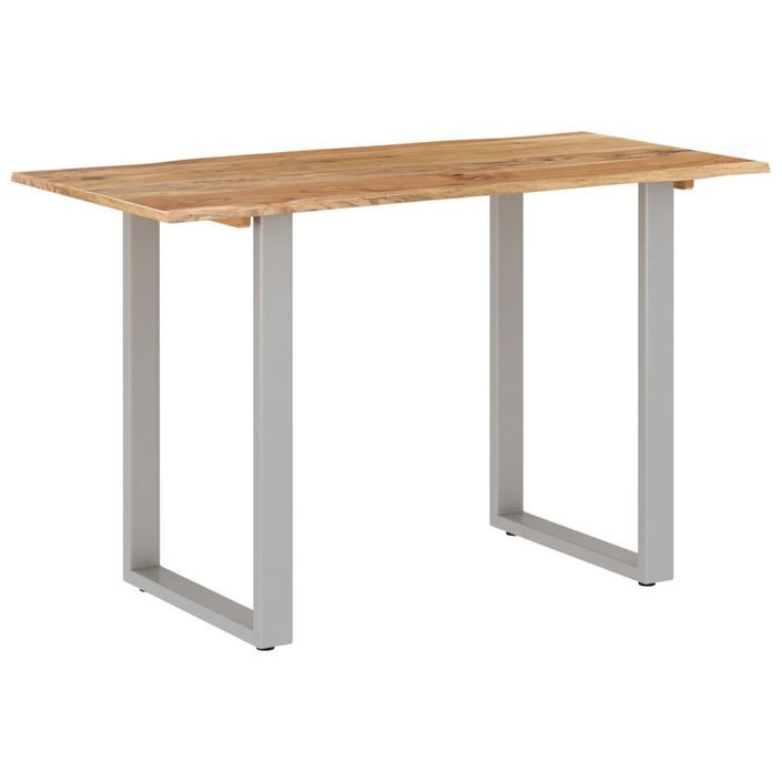 Table de salle à manger 118x58x76 cm Bois d'acacia solide - Photo n°1