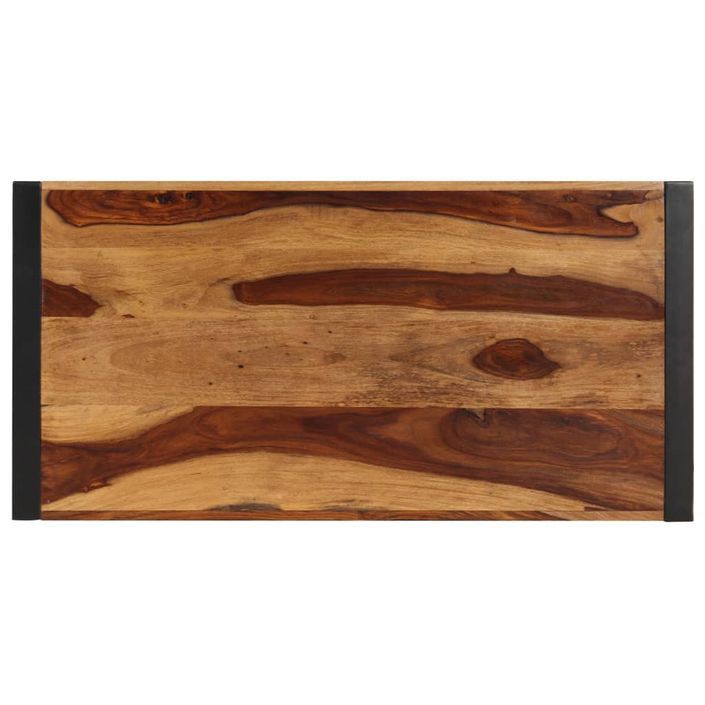 Table de salle à manger 120x60x76 cm Bois de Sesham solide - Photo n°5