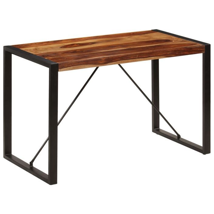 Table de salle à manger 120x60x76 cm Bois de Sesham solide - Photo n°8