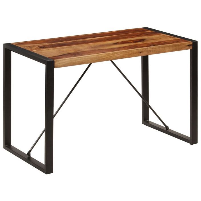 Table de salle à manger 120x60x76 cm Bois de Sesham solide - Photo n°9