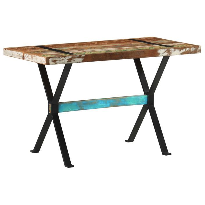 Table de salle à manger 120x60x76cm Bois de récupération massif - Photo n°9