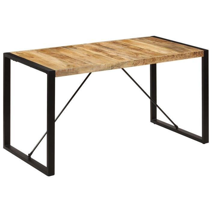 Table de salle à manger 140x70x75 cm Bois de manguier massif - Photo n°9