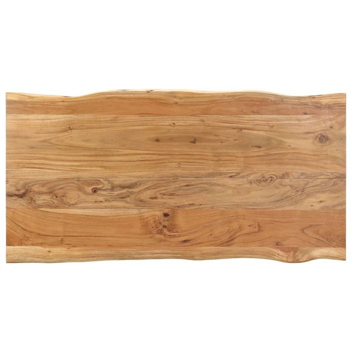 Table de salle à manger 140x70x76 cm Bois d'acacia solide 2 - Photo n°3