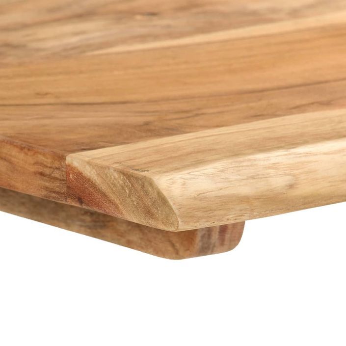 Table de salle à manger 140x70x76 cm Bois d'acacia solide 2 - Photo n°4