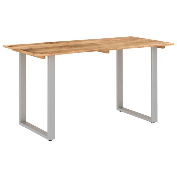 Table de salle à manger 140x70x76 cm Bois d'acacia solide 2 - Photo n°7