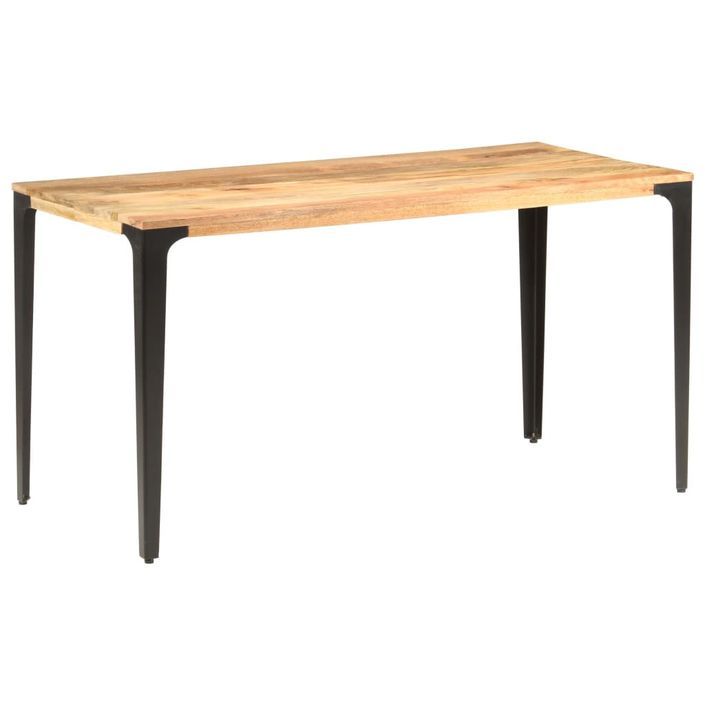 Table de salle à manger 140x70x76 cm Bois de manguier massif 2 - Photo n°8