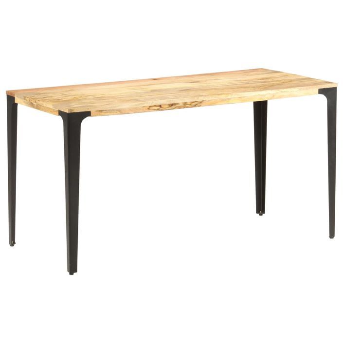 Table de salle à manger 140x70x76 cm Bois de manguier massif 2 - Photo n°10