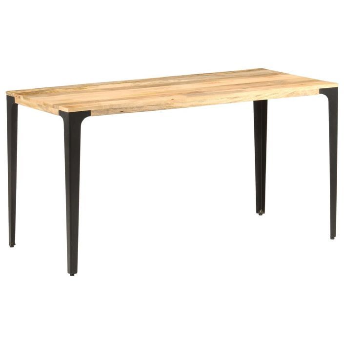 Table de salle à manger 140x70x76 cm Bois de manguier massif 2 - Photo n°11