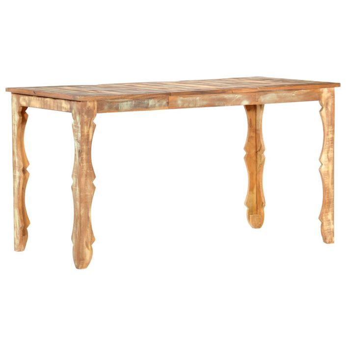 Table de salle à manger 140x70x76cm Bois de récupération massif 3 - Photo n°5