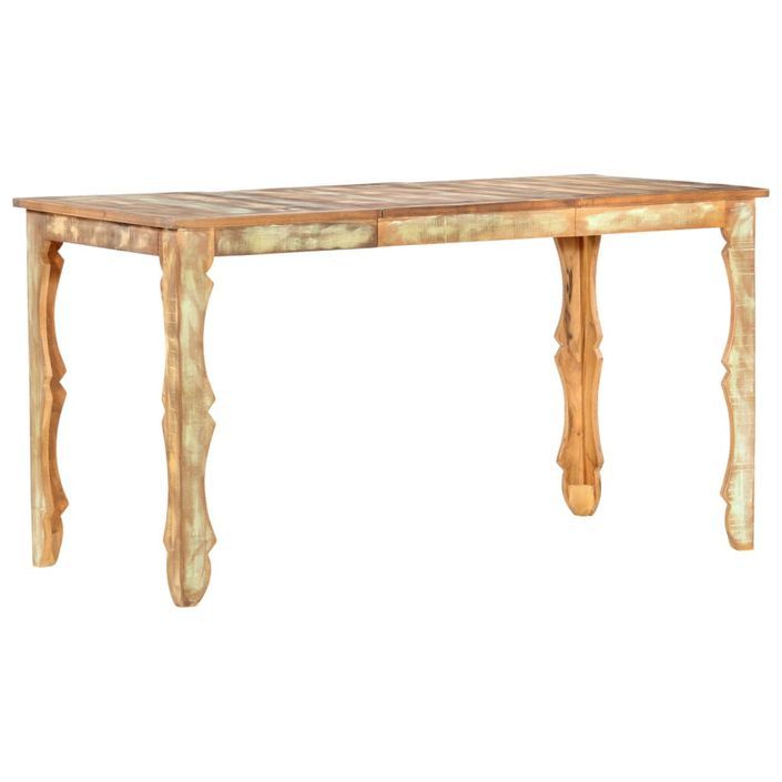 Table de salle à manger 140x70x76cm Bois de récupération massif 3 - Photo n°7