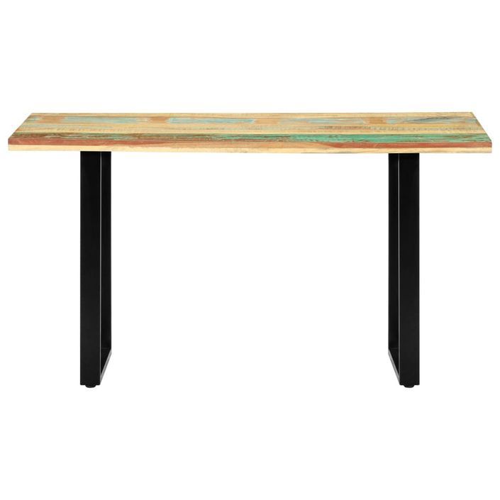 Table de salle à manger 140x70x76cm Bois de récupération massif 2 - Photo n°3