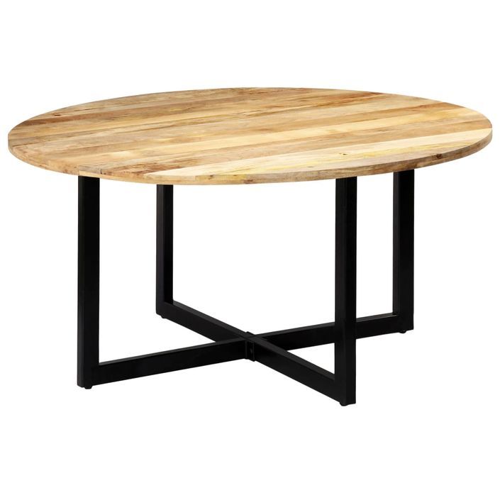 Table de salle à manger 150x73 cm Bois de manguier solide - Photo n°8