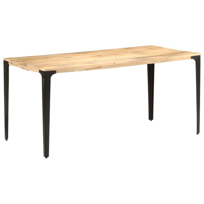 Table de salle à manger 160x80x76 cm Bois de manguier solide - Photo n°9