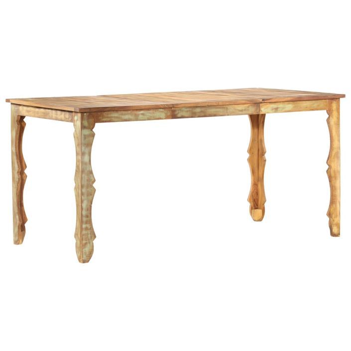 Table de salle à manger 160x80x76cm Bois de récupération massif 2 - Photo n°6