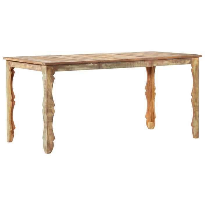 Table de salle à manger 160x80x76cm Bois de récupération massif 2 - Photo n°7