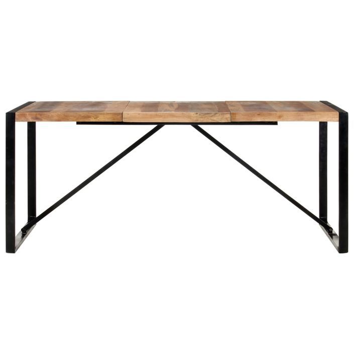 Table de salle à manger 180x90x75 cm Bois solide - Photo n°3