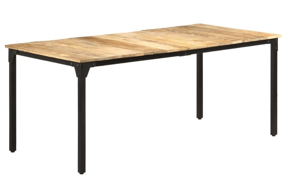 Table de salle à manger 180x90x76 cm Bois de manguier Kizzo 180 - Photo n°1