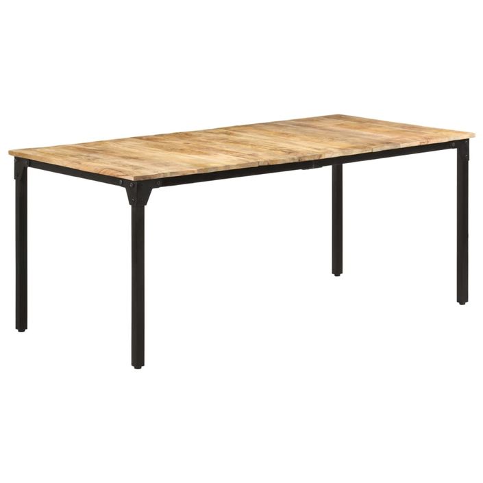 Table de salle à manger 180x90x76 cm Bois de manguier Kizzo 180 - Photo n°8