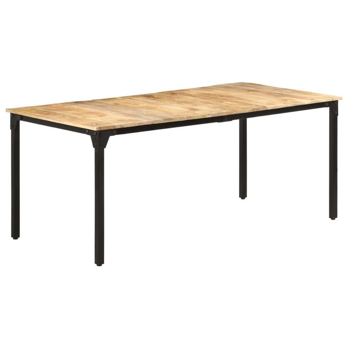 Table de salle à manger 180x90x76 cm Bois de manguier Kizzo 180 - Photo n°9