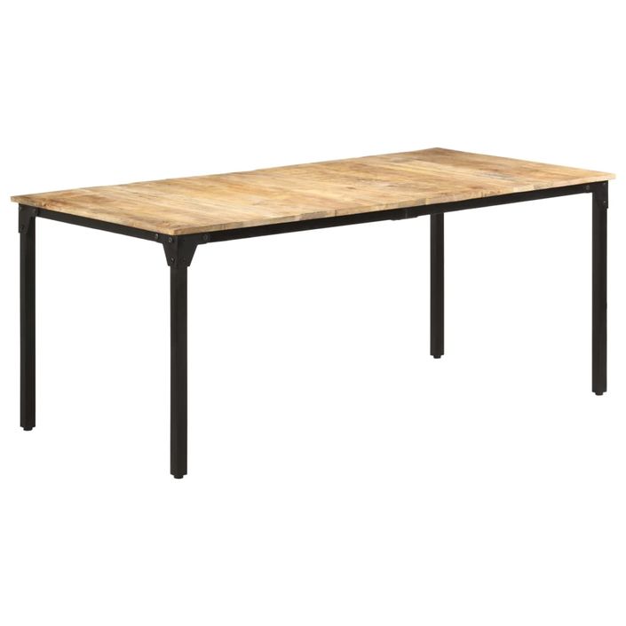 Table de salle à manger 180x90x76 cm Bois de manguier Kizzo 180 - Photo n°10