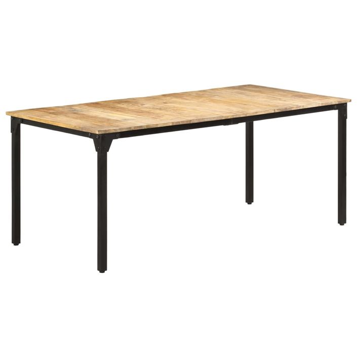 Table de salle à manger 180x90x76 cm Bois de manguier Kizzo 180 - Photo n°11