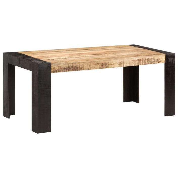 Table de salle à manger 180x90x76 cm Bois de manguier massif 5 - Photo n°8