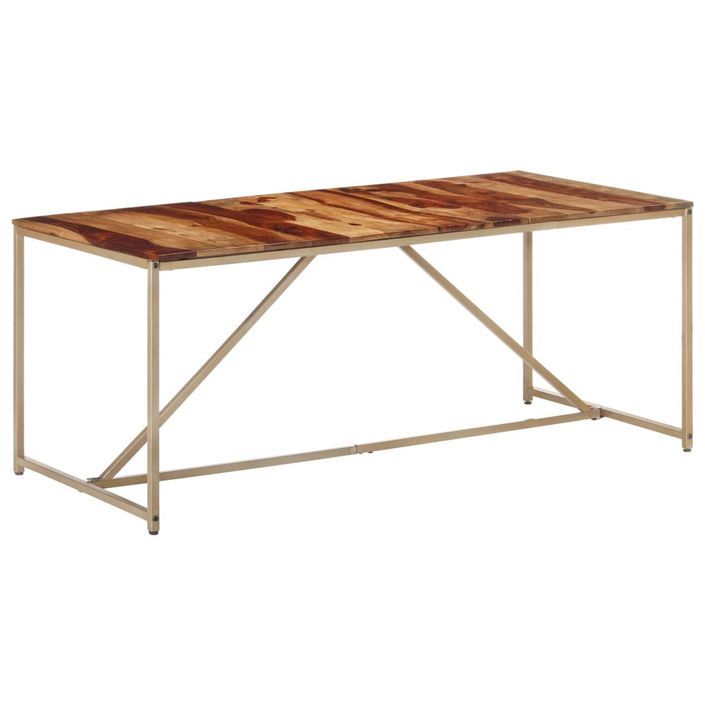 Table de salle à manger 180x90x76 cm Bois solide 2 - Photo n°9