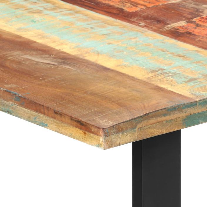 Table de salle à manger 180x90x76cm Bois de récupération solide 3 - Photo n°5