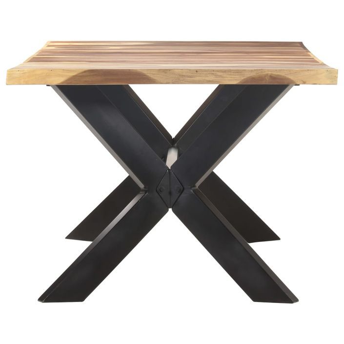 Table de salle à manger 200x100x75 cm Bois solide - Photo n°4