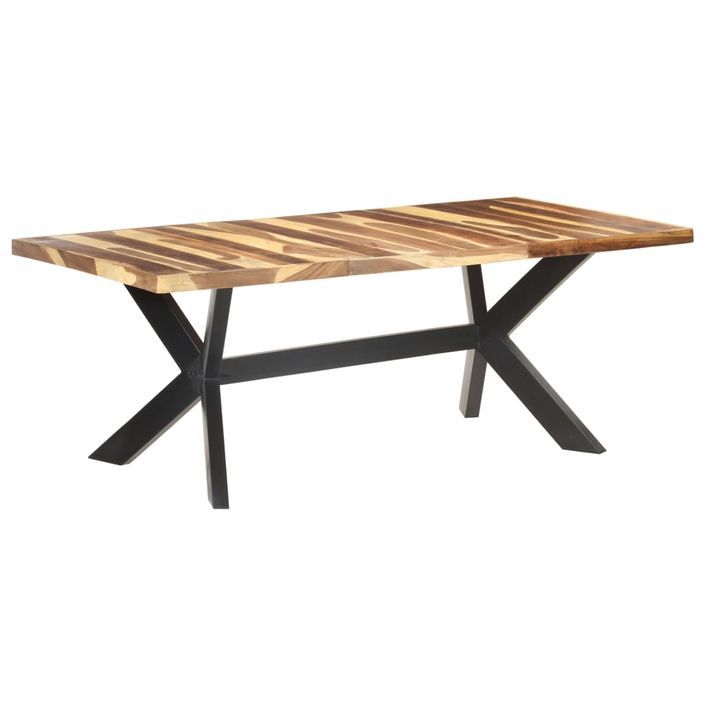 Table de salle à manger 200x100x75 cm Bois solide - Photo n°8