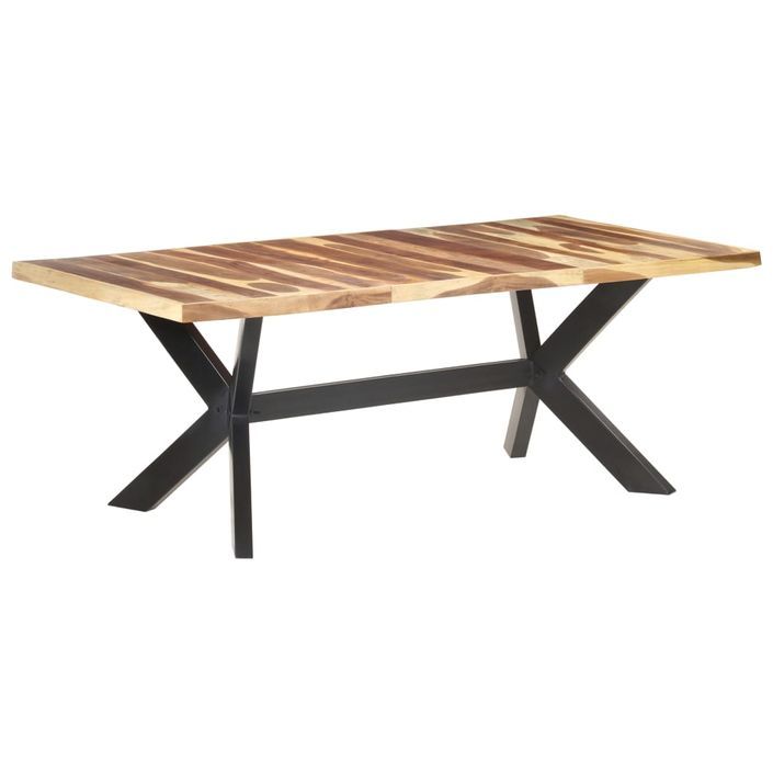 Table de salle à manger 200x100x75 cm Bois solide - Photo n°9