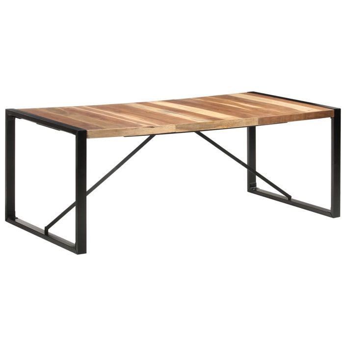 Table de salle à manger 200x100x75 cm Bois solide 2 - Photo n°10