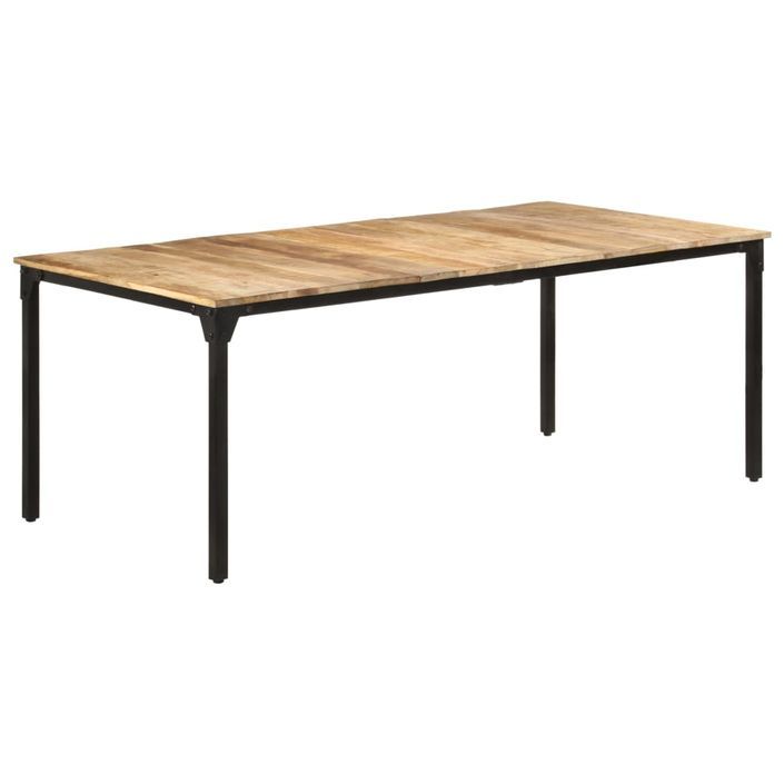 Table de salle à manger 200x100x76 cm Bois de manguier solide - Photo n°8