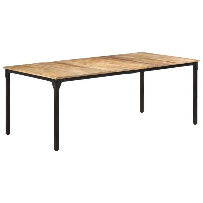 Table de salle à manger 200x100x76 cm Bois de manguier solide - Photo n°9