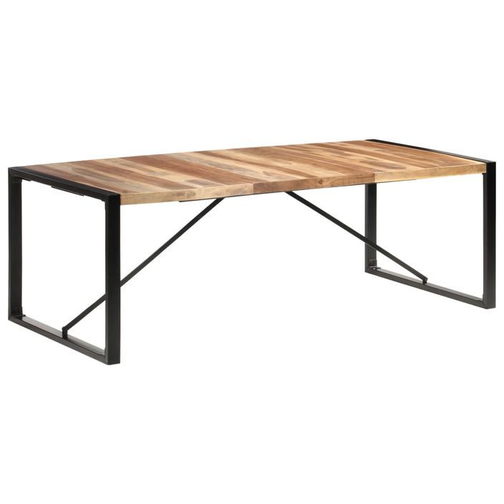 Table de salle à manger 220x100x75 cm Bois solide - Photo n°7